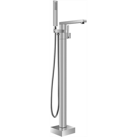 Alpine - Cube Freestanding Bath Mixer Tap With Hand Shower
