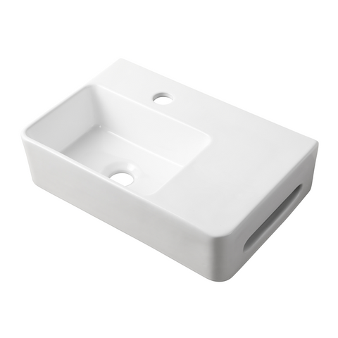 Alpine - Bailey Wall Basin (Left Hand Bowl) White