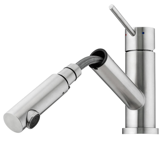 Oliveri - Essente 316 Stainless Steel Swivel Pull Out Mixer