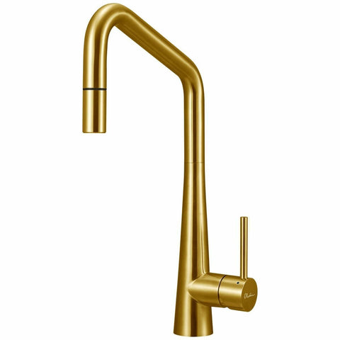 Oliveri - Oliveri Essente Square Neck Pull Out Mixer Tap Gold