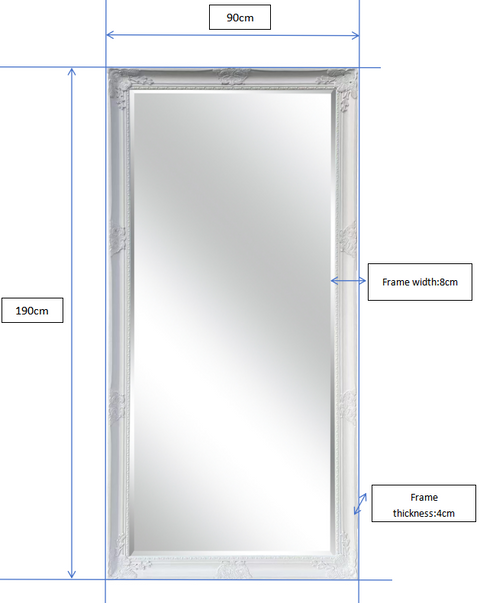 Antique Sienna Mirror White/Champagne