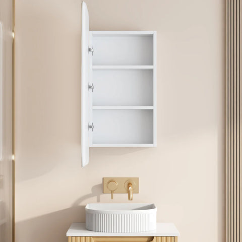 Mercio - Athena LED Wall Hung Shaving Cabinet Single Door 450 x 900mm