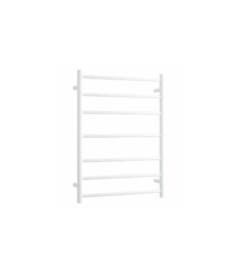 Thermogroup - Satin White Round Ladder Heated Towel Rail