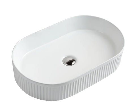 Mercio - Cora Oval Fluted Vessel Available in 3 Finishes