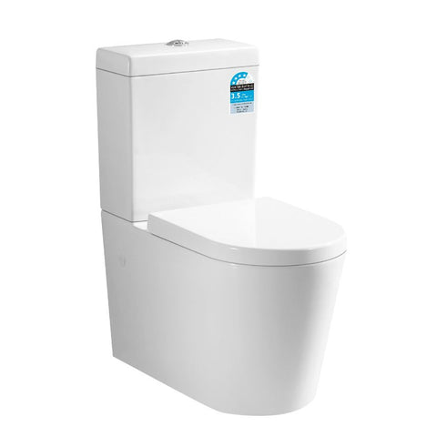 Alpine - Cube Curved Toilet Suite