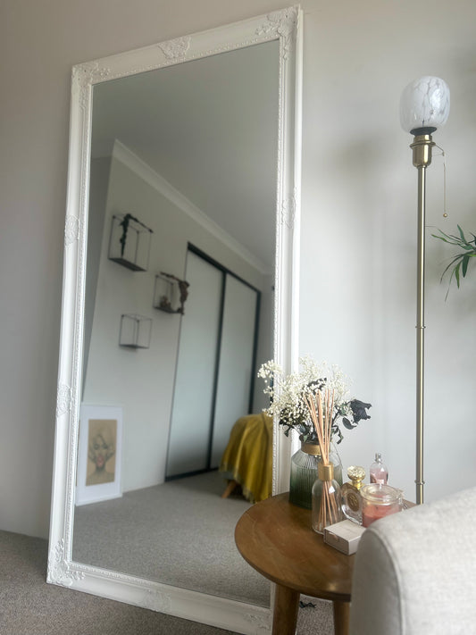 Antique Sienna Mirror White