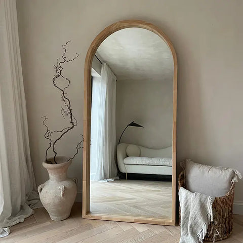 Arc of Eden Mirror Wooden Arched