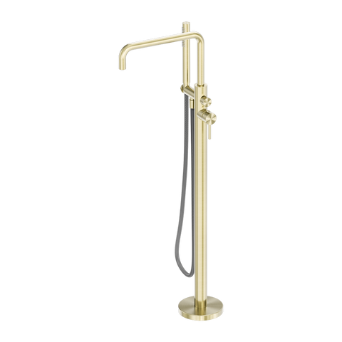 Nero - Zen Ss316l Freestanding Bath Mixer With Outdoor Shower Hose