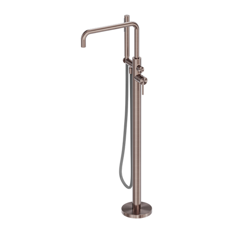 Nero - Zen Ss316l Freestanding Bath Mixer With Outdoor Shower Hose