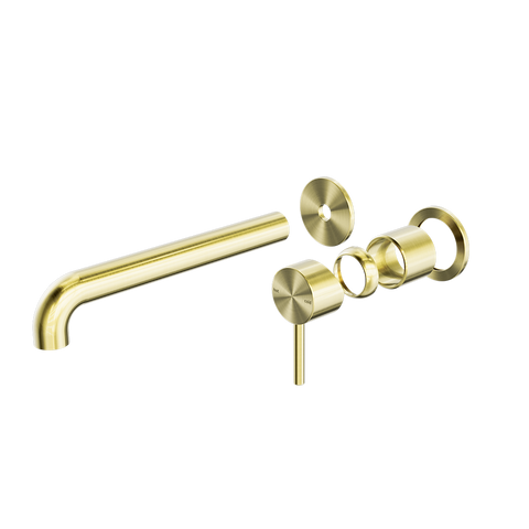 Nero - Zen Ss316l Wall Basin/Bath Mixer Separate Back Plate 185/230mm Spout Trim Kits Only
