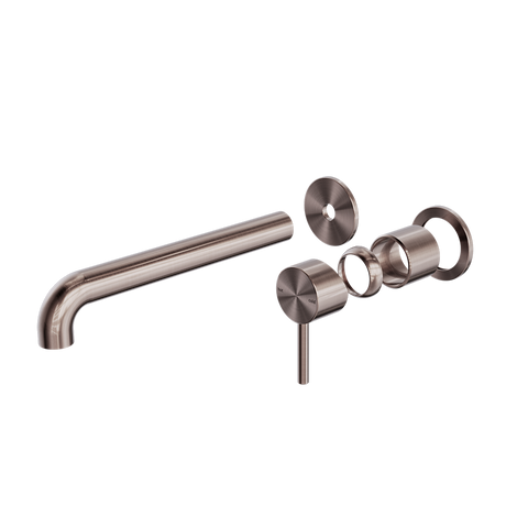 Nero - Zen Ss316l Wall Basin/Bath Mixer Separate Back Plate 185/230mm Spout Trim Kits Only