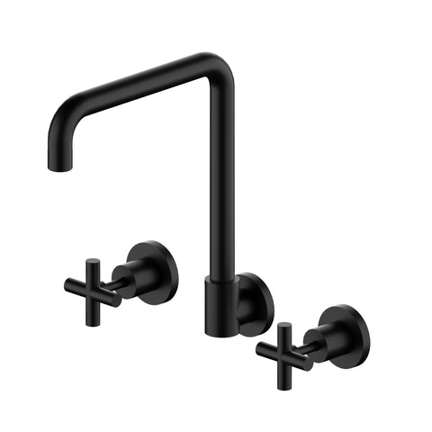 Nero - X Plus Wall Kitchen Set Swivel Spout