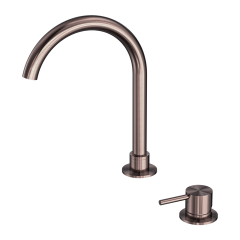 Nero - Mecca Hob Basin Mixer Round Swivel Spout