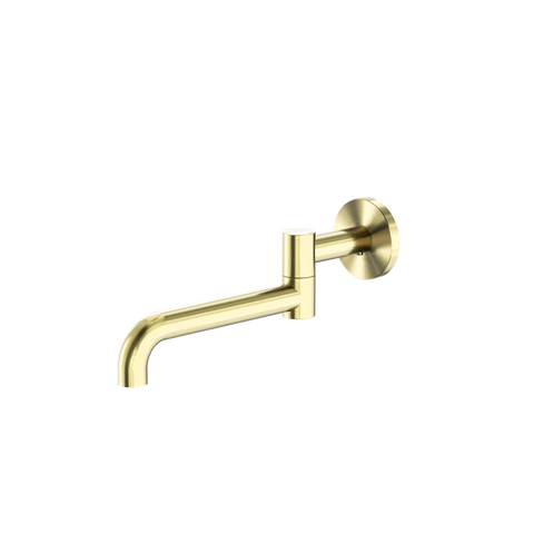 Nero - Mecca Wall Mounted Swivel Bath Spout Only 225mm
