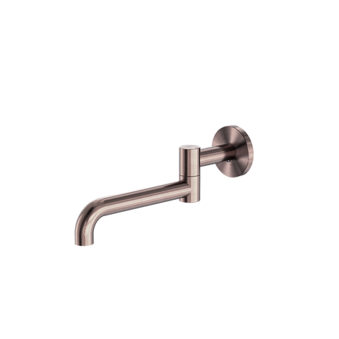 Nero - Mecca Wall Mounted Swivel Bath Spout Only 225mm