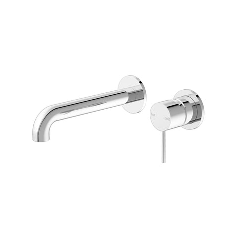 Nero - Mecca Wall Basin/Bath Mixer Separate Back Plate 185mm Spout 3 Finishes