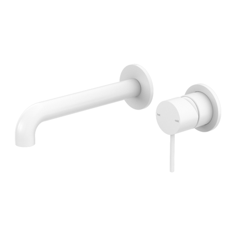 Nero - Mecca Wall Basin/Bath Mixer Separate Back Plate 185mm Spout 3 Finishes