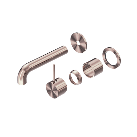 Nero - Mecca Wall Basin/Bath Mixer Separate Back Plate Handle Up 120/160/185/230/260mm Trim Kits Only