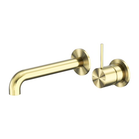 Nero - Mecca Wall Basin/Bath Mixer Separate Back Plate Handle Up 120/160/185/230/260mm