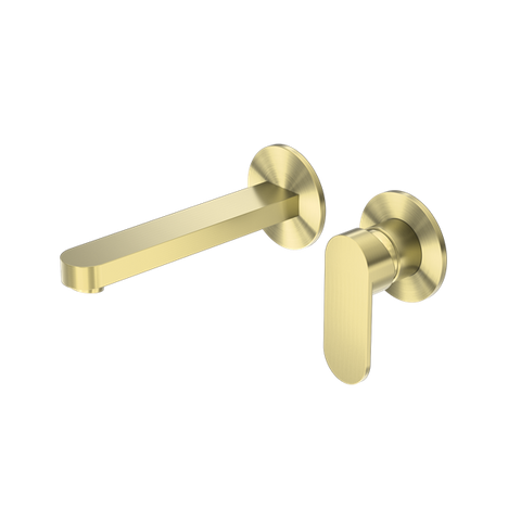 Nero - Ecco Wall Basin/Bath Mixer Separate Back Plate