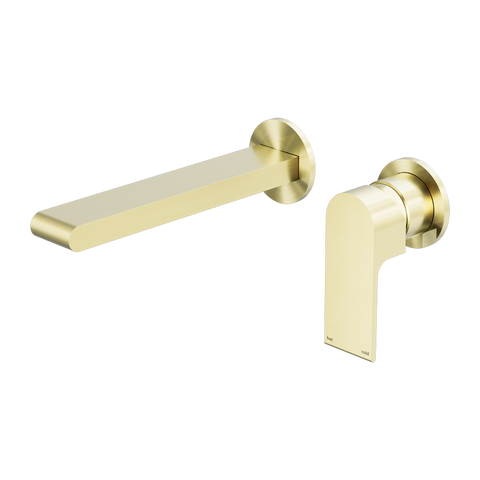 Nero - Bianca Wall Basin/Bath Mixer Separate Back Plate 187/230mm