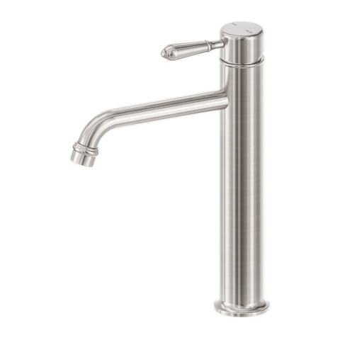 Nero - York Straight Tall Basin Mixer With Metal Lever