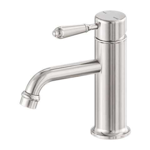 Nero - York Straight Basin Mixer With Metal Lever