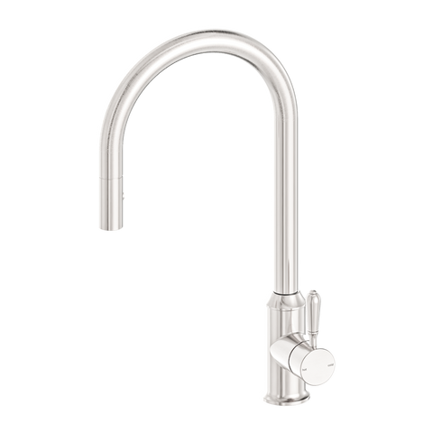 Nero - York Pull Out Sink Mixer With Vegie Spray Function With Metal Lever