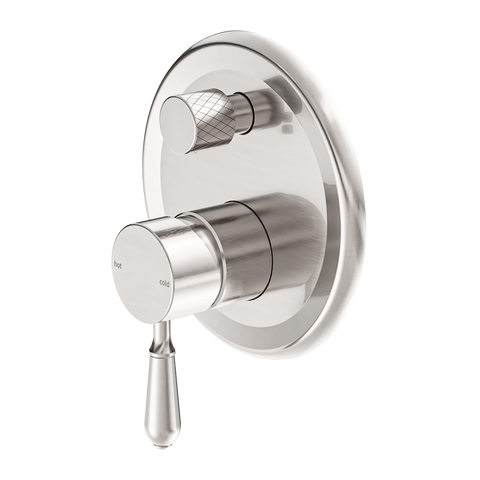 Nero - York Shower Mixer With Divertor With Metal Lever