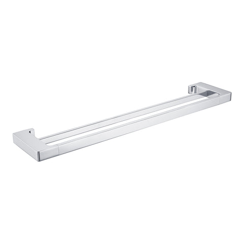 Nero - Pearl Double Towel Rail 600/800mm
