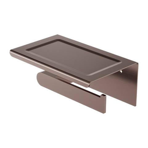 Nero - Bianca Toilet Roll Holder With Phone Holder