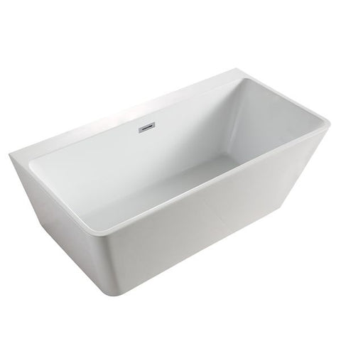 Alpine - Rio Back To The Wall Freestanding Bath White 170cm