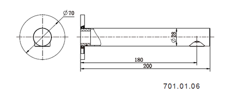 Modern National - Star Bath Spout
