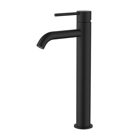 Modern National - Star Mini High Rise Basin Mixer Curved Spout
