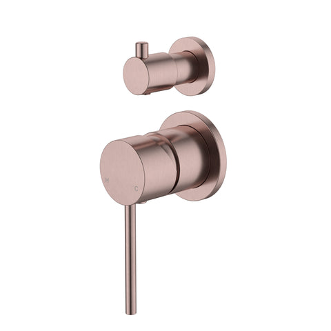 Modern National - Star Mini Shower Diverter Mixer Small Backplate
