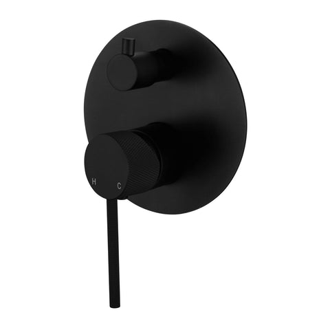 Modern National - Star Mini Shower Diverter Mixer With Knurled Handle