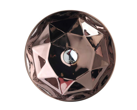 Mercio - Trier Above Counter Matte Black & Rose Gold