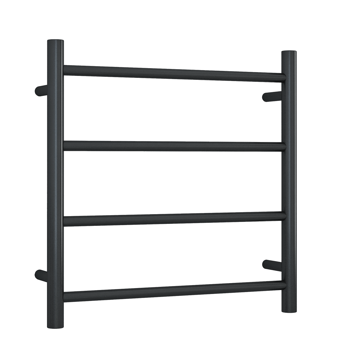 SR2512B 12Volt Matt Black Round Ladder Heated Towel Rail W550xH550xD122mm