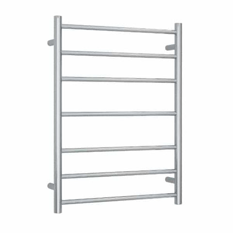 Thermogroup - Polished Stainless Steel Straight Round Ladder Heated Towel Rail