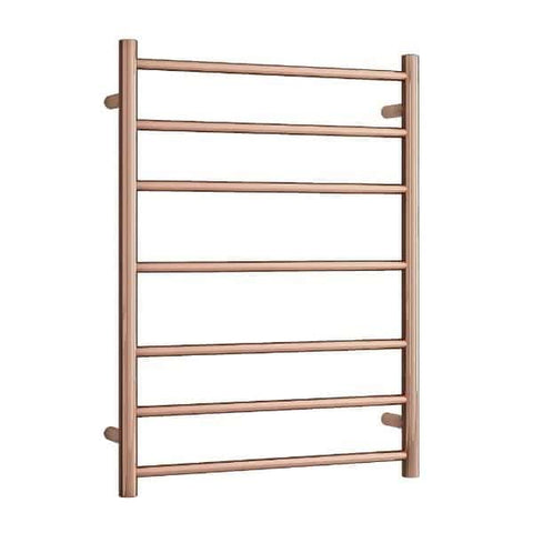 Theromgroup - Polished Rose Gold Round Heated Ladder Rail