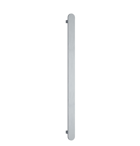 Thermogroup - Brushed Stainless Flat Pill 12V Vertical Single Heated Towel Rail W50xH900xD50mm