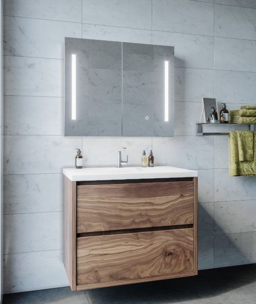Remer Amber A75D Mirror - From 750 to 1500 Width