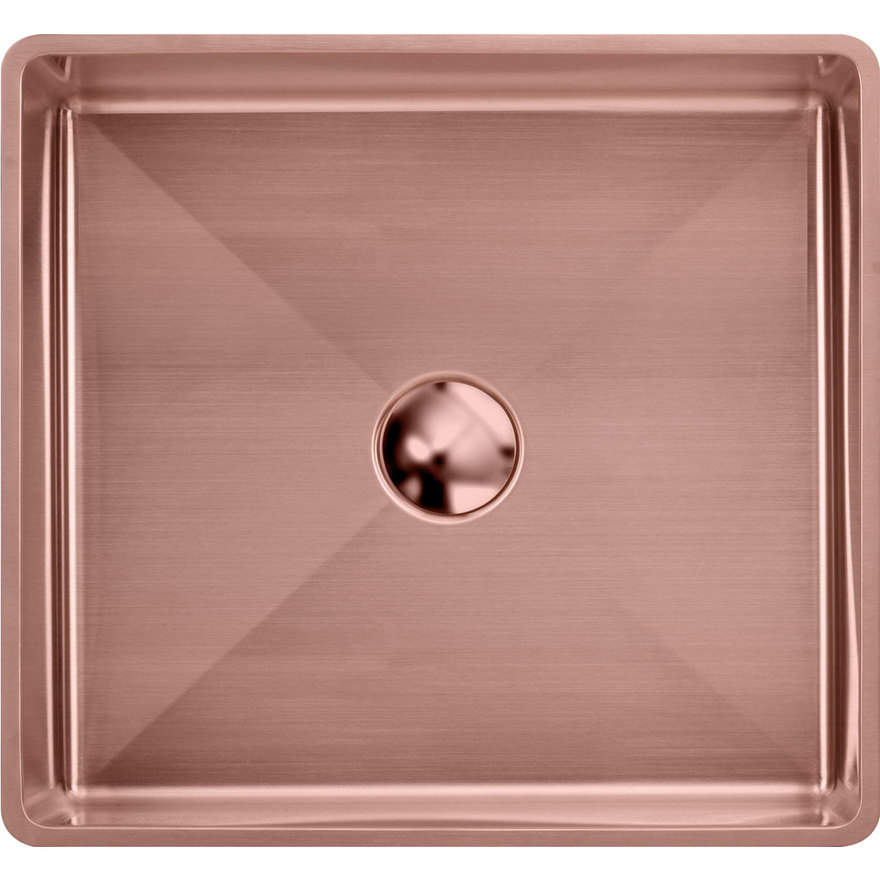 Oliveri MI50CU - Milan Rectangular Stainless Steel Inset Copper Basin
