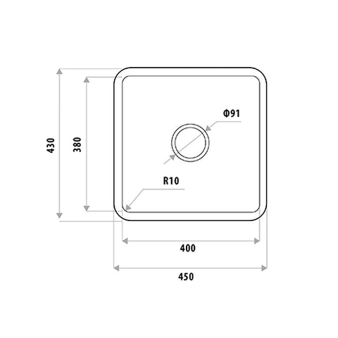 Linkware - Single Bowl Undermount/Inset Sink