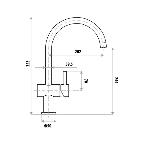 Linkware - Dan Elle Sink Mixer Chrome