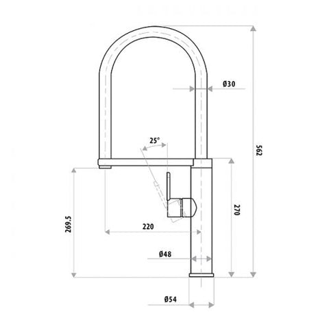 Linkware - Elle Elite Stainless Steel Sink Mixer
