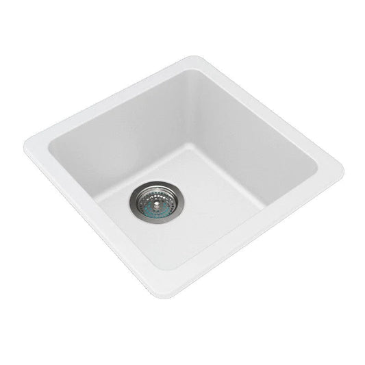 Poseidon - White Granite Sink rounded corners