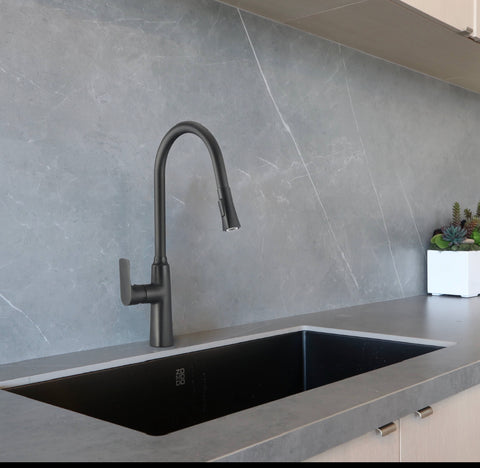 Fonix - Pullout kitchen Mixer Tap Matte Black
