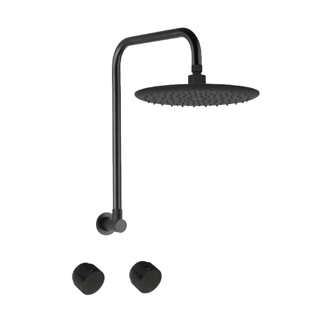 Linkware P6153CP/T9083CP - Loui Gooseneck Shower Set Chrome - 2 Magpies - Kitchen and Bathroom Sink and Tap Suppliers