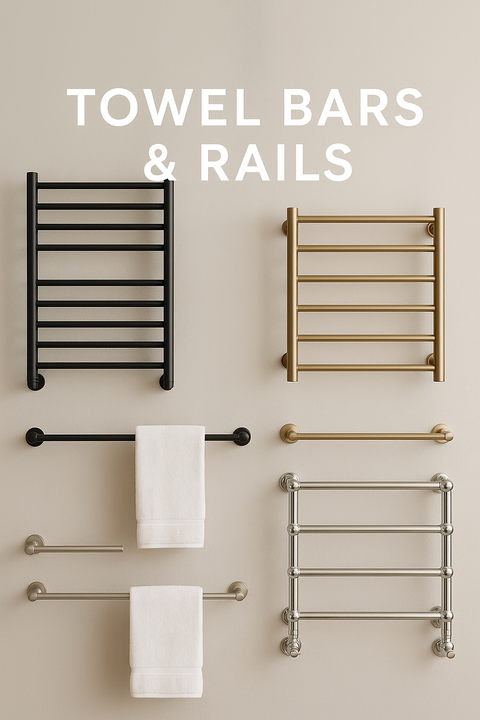 towel bars and rails heated and non heated vertical heated towel rails